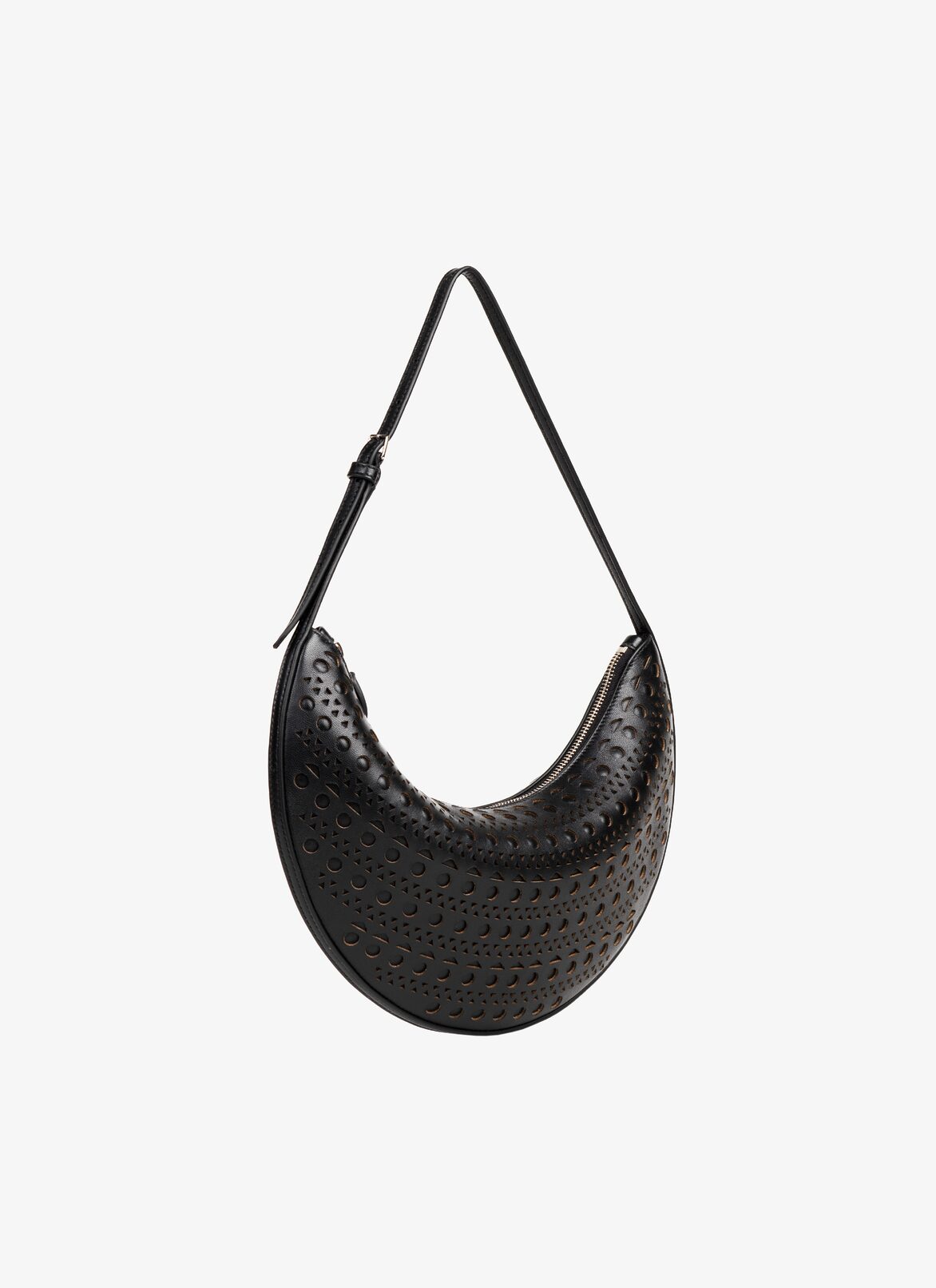OPENWORK Demi-Lune BAG ALAÏA BLACK OPENWORK DEMI-LUNE BAG